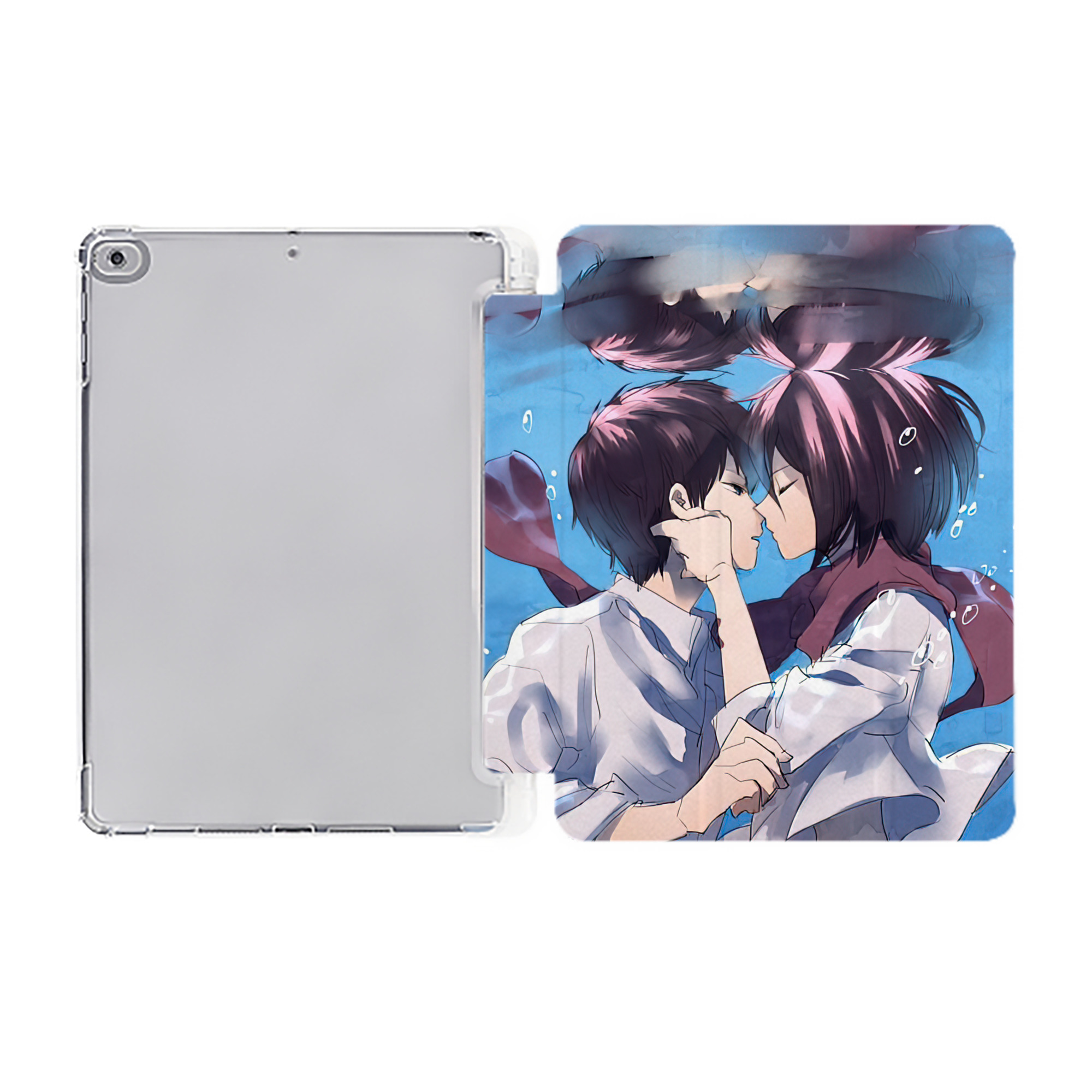 （画像用） 進撃の巨人 Attack on Titan IPad ケース ペン収納付き 三つ折りスタンド PUレザー×シリコン 対応機種9.5/10.5/10.9インチ